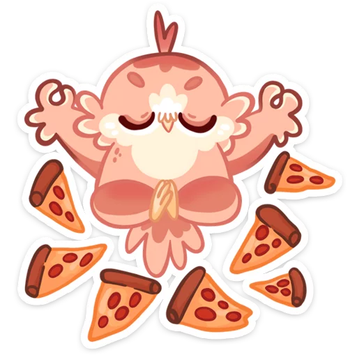🍕 Стикер «Кралечка» для Telegram
