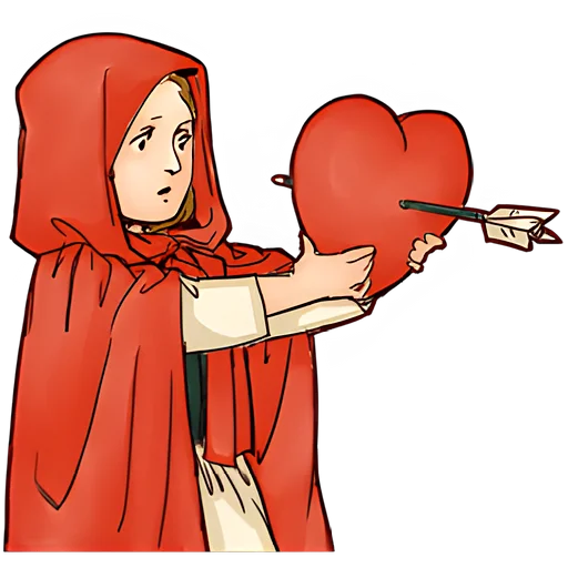 💘 Стикер «Красная шапочка» для Telegram