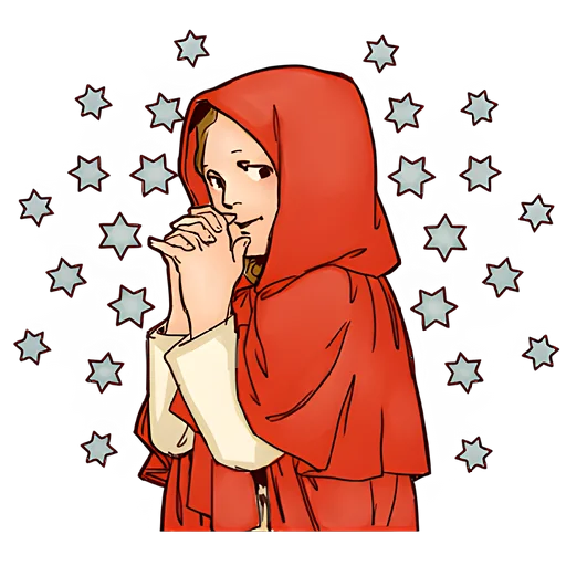 😏 Стикер «Красная шапочка» для Telegram
