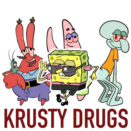 Стикерпак Krusty Drugs для Telegram