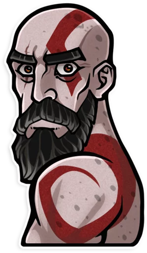 😳 Стикер «God of War» для Telegram