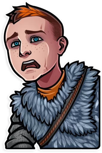 😨 Стикер «God of War» для Telegram
