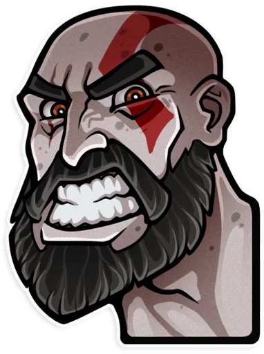 😡 Стикер «God of War» для Telegram