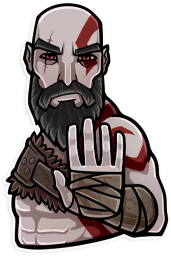 🤚 Стикер «God of War» для Telegram