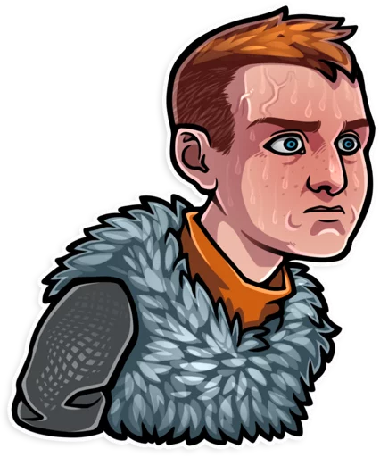 😰 Стикер «God of War» для Telegram