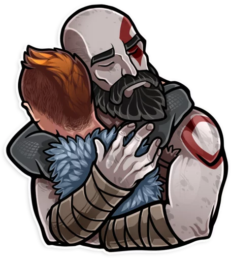 🤗 Стикер «God of War» для Telegram