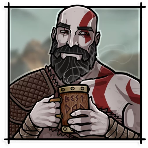 🍺 Стикер «God of War» для Telegram