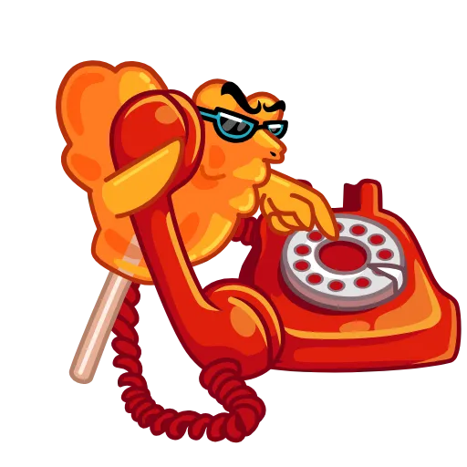 ☎️ Стикер «Крендель» для Telegram