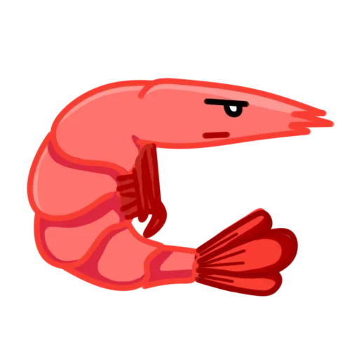 🦐 Стикер «Полная Креветка» для Telegram