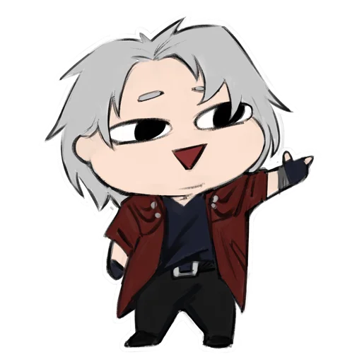 😊 Стикер «Devil May Cry чибики» для Telegram