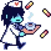 Стикер 32 ❤️ Набор эмоджи по игре «Deltarune»