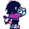Стикер 10 ❤️ Набор эмоджи по игре «Deltarune»