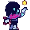 Стикер 13 ❤️ Набор эмоджи по игре «Deltarune»