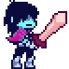 Стикер 5 ❤️ Набор эмоджи по игре «Deltarune»