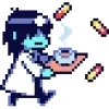 Стикер 33 ❤️ Набор эмоджи по игре «Deltarune»