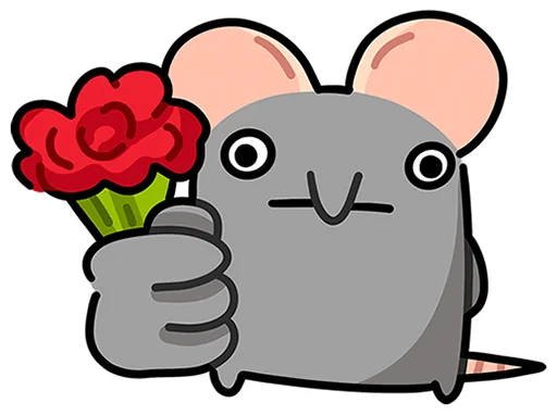🌹 Стикер «Кристина без надписей» для Telegram