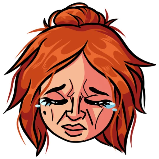 😢 Стикер «KristinaKaspi» для Telegram