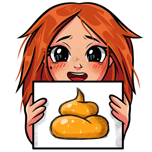 💩 Стикер «KristinaKaspi» для Telegram