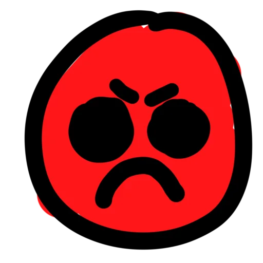 😡 Стикер «кривой бровл старс» для Telegram