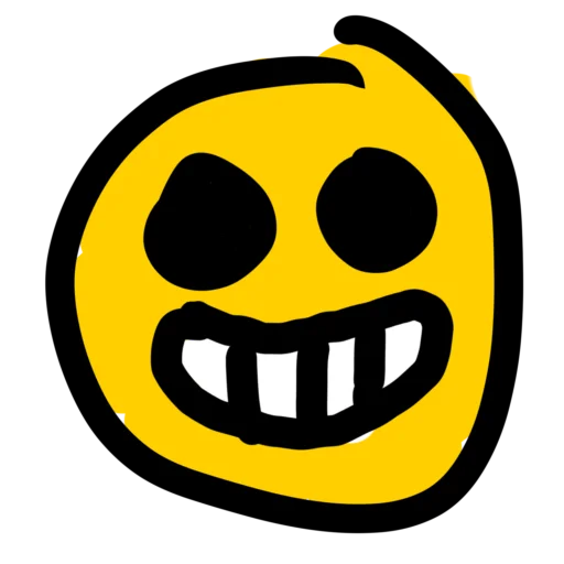 😄 Стикер «кривой бровл старс» для Telegram