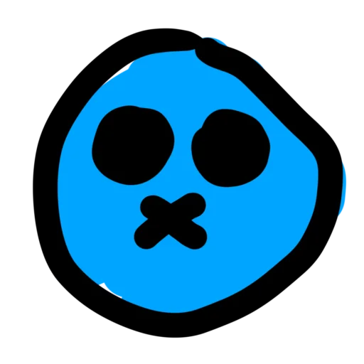 🤐 Стикер «кривой бровл старс» для Telegram