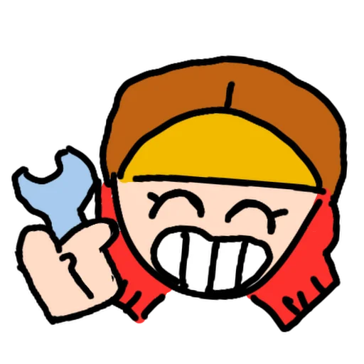 🔧 Стикер «кривой бровл старс» для Telegram