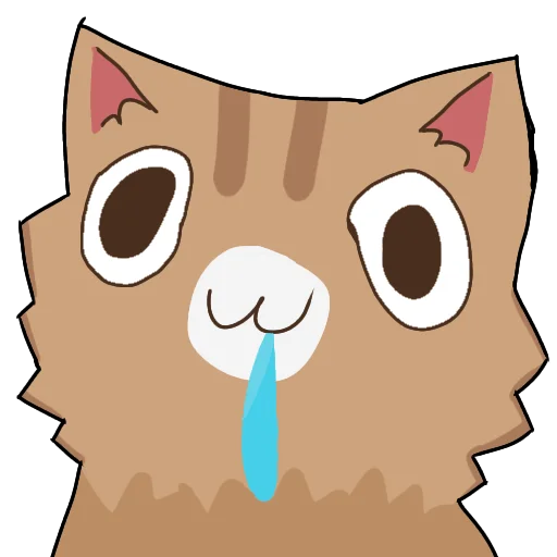 🥲 Стикер «Кривые коты» для Telegram