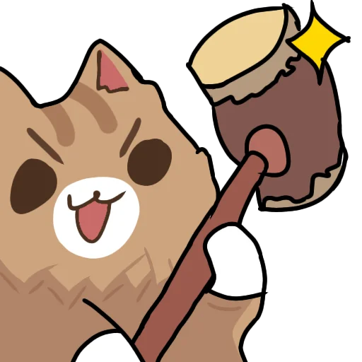 😌 Стикер «Кривые коты» для Telegram