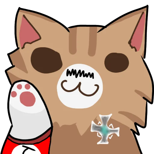 🥸 Стикер «Кривые коты» для Telegram