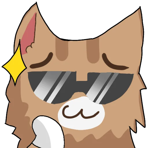 😎 Стикер «Кривые коты» для Telegram