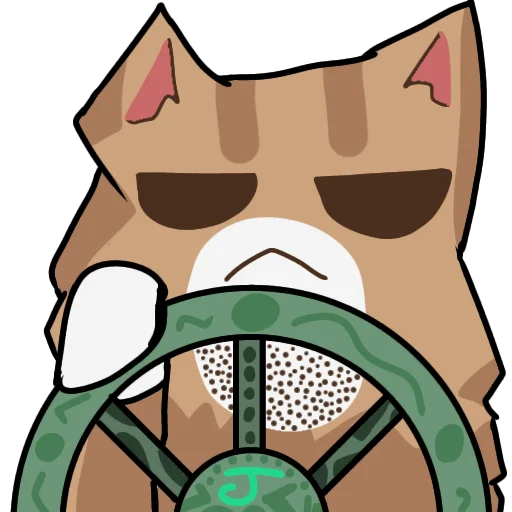 😠 Стикер «Кривые коты» для Telegram