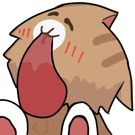 😋 Стикер «Кривые коты» для Telegram