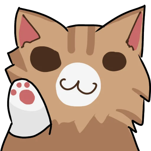 🤠 Стикер «Кривые коты» для Telegram