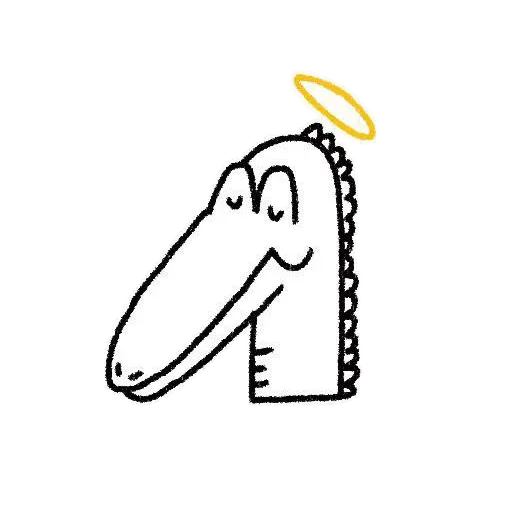 😋 Стикер «Крокодил» для Telegram