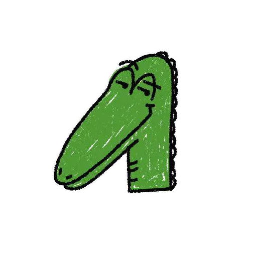 😗 Стикер «Крокодил» для Telegram
