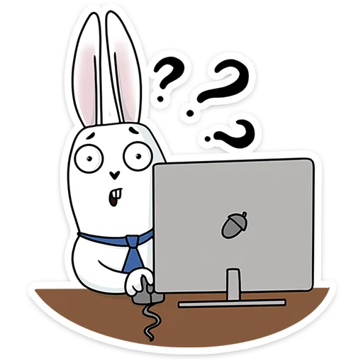 ❓ Стикер «Кроль в офисе» для Telegram