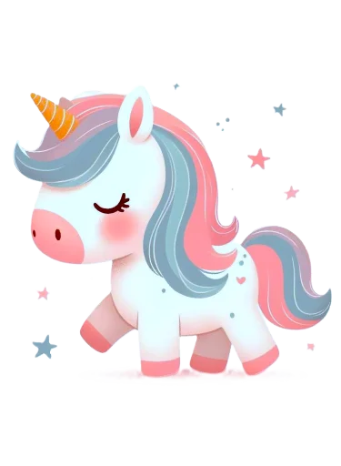 🦄 Стикер «krolichi lapochki edinorojki 1» для Telegram