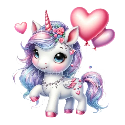🦄 Стикер «krolichi lapochki edinorojki 1» для Telegram
