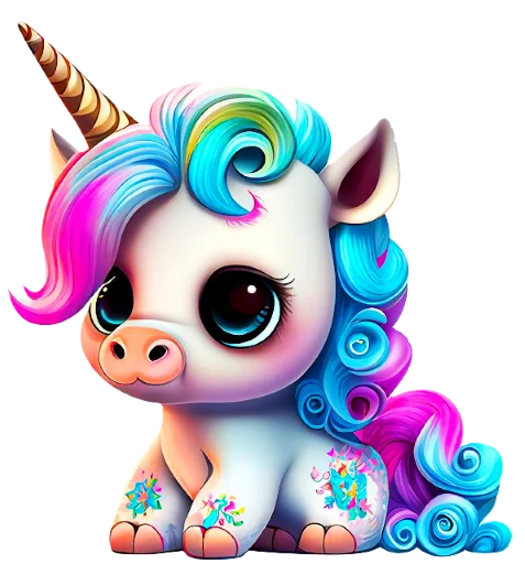 🦄 Стикер «krolichi lapochki edinorojki 1» для Telegram