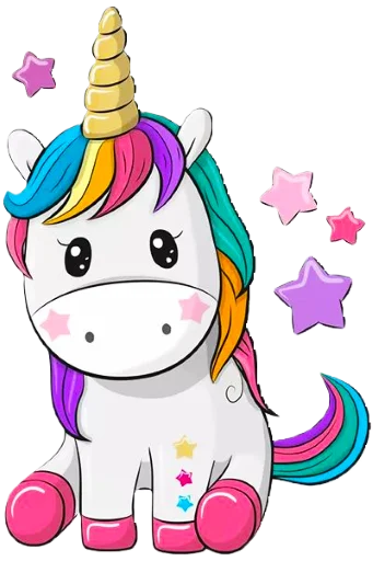 🦄 Стикер «krolichi lapochki edinorojki 1» для Telegram