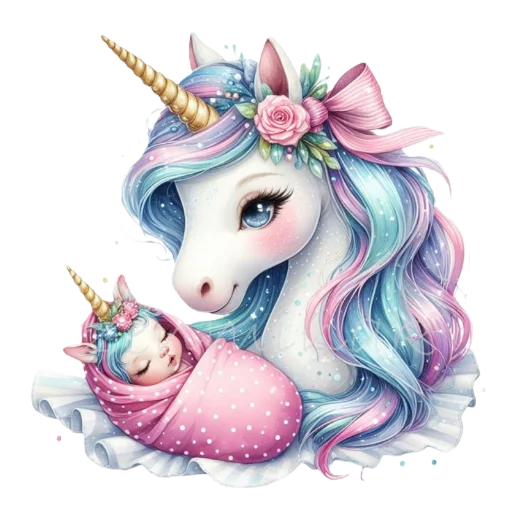 🦄 Стикер «krolichi lapochki edinorojki 1» для Telegram