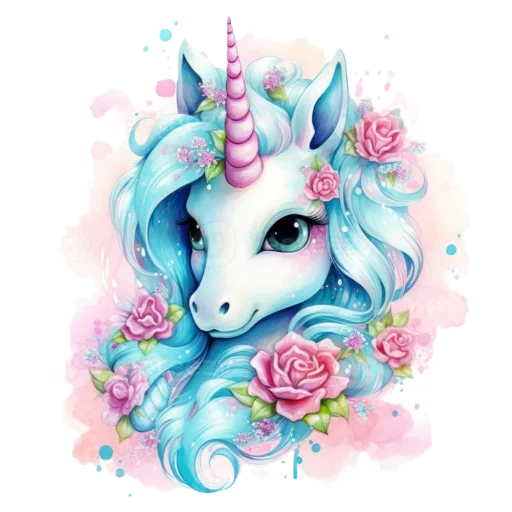 🦄 Стикер «krolichi lapochki edinorojki 1» для Telegram