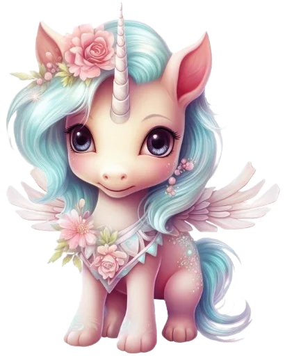 🦄 Стикер «krolichi lapochki edinorojki 1» для Telegram