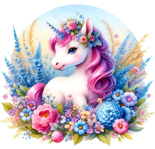 🦄 Стикер «krolichi lapochki edinorojki 1» для Telegram