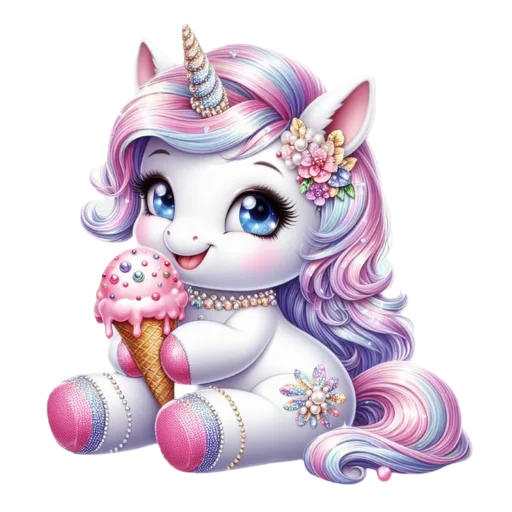 🦄 Стикер «krolichi lapochki edinorojki 1» для Telegram