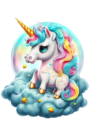 🦄 Стикер «krolichi lapochki edinorojki 1» для Telegram