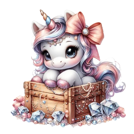 🦄 Стикер «krolichi lapochki edinorojki 1» для Telegram