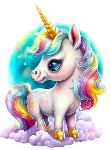 🦄 Стикер «krolichi lapochki edinorojki 1» для Telegram