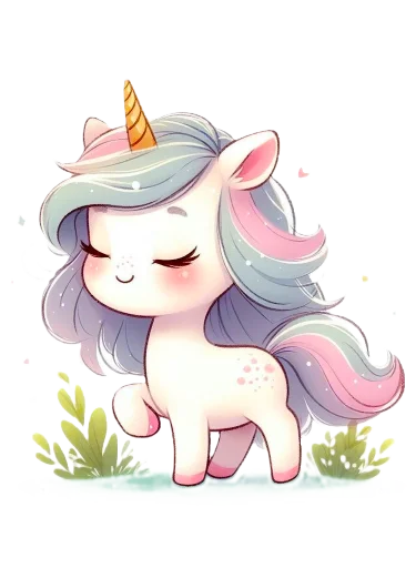 🦄 Стикер «krolichi lapochki edinorojki 1» для Telegram