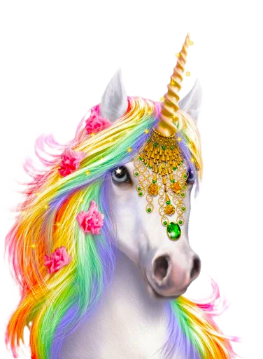 🦄 Стикер «krolichi lapochki edinorojki 1» для Telegram